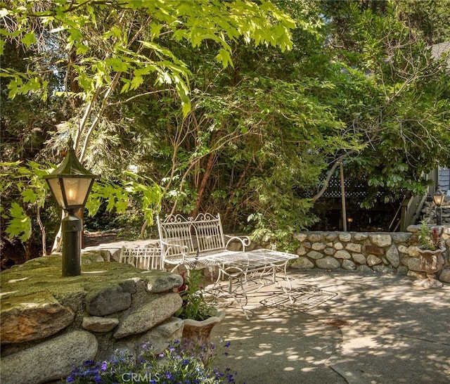 969 Oak Dr, Crestline, CA 92325 - view of patio / terrace