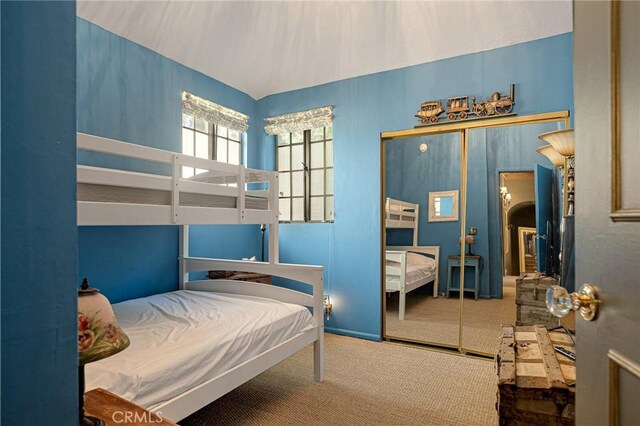 969 Oak Dr, Crestline, CA 92325 - bedroom featuring carpet floors and a closet