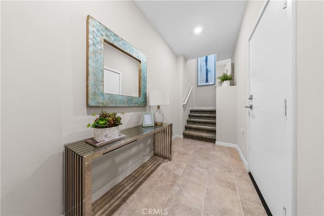 107 Bowery, Irvine, CA 92612 - entryway with stairs and recessed lighting