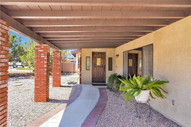 7505 Jenkins Ave, Hesperia, CA 92345 - view of exterior entry with stucco siding