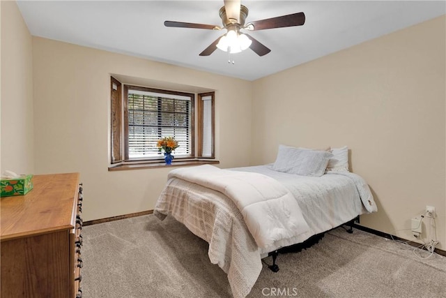 7505 Jenkins Ave, Hesperia, CA 92345 - carpeted bedroom featuring baseboards and ceiling fan