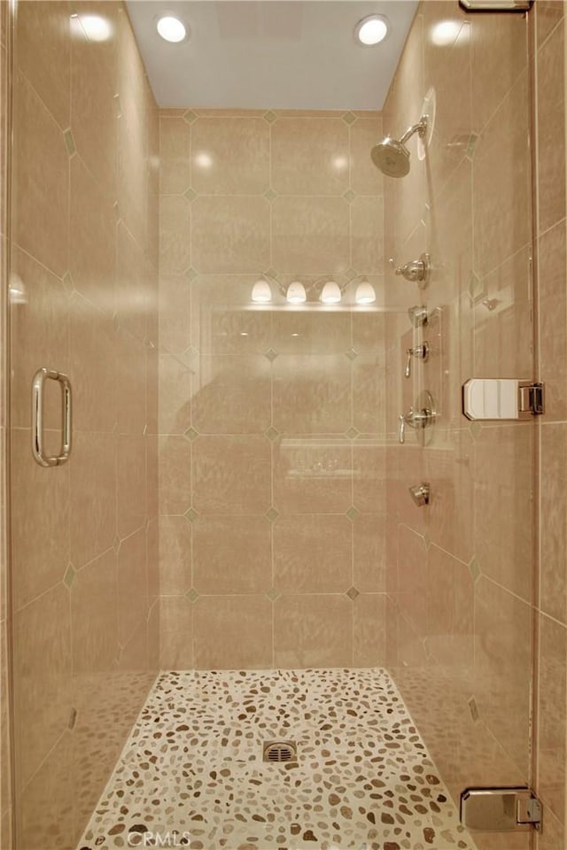 1629 E Palm Ave Unit 3, El Segundo, CA 90245 - bathroom with a stall shower and recessed lighting