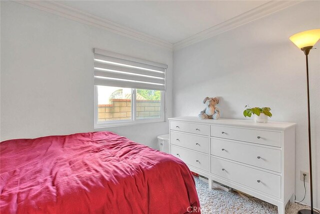 3039 Olympic View Dr, Chino Hills, CA 91709 - bedroom with ornamental molding and light colored carpet