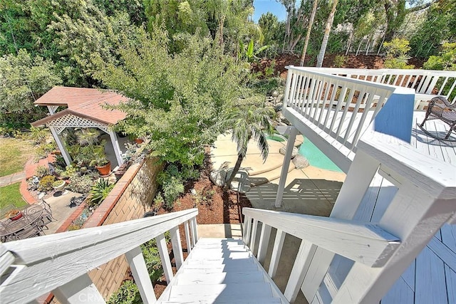 3039 Olympic View Dr, Chino Hills, CA 91709 - view of wooden terrace