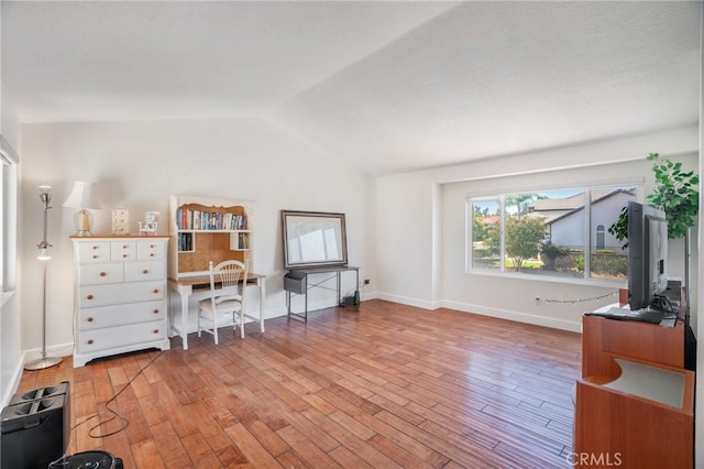 2741 Olympic View Dr, Chino Hills, CA 91709 - home office with vaulted ceiling and wood finished floors