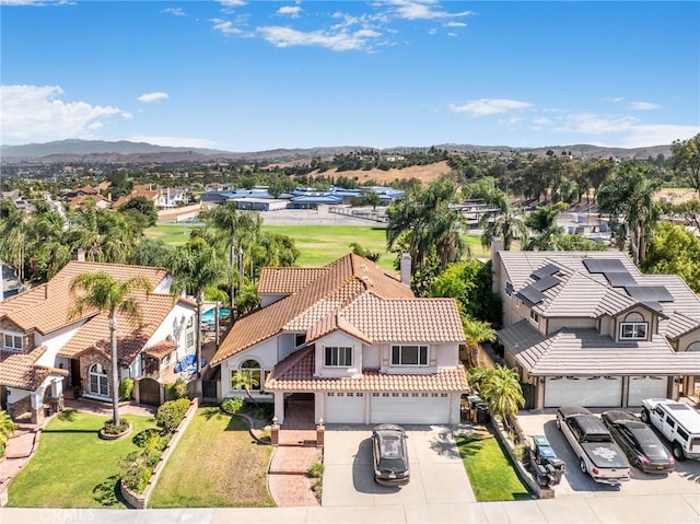 2741 Olympic View Dr, Chino Hills, CA 91709 - aerial perspective of suburban area with a mountainous background