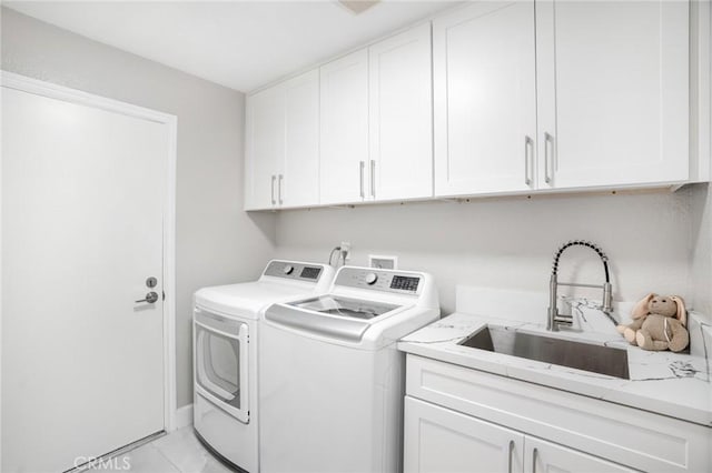 2741 Olympic View Dr, Chino Hills, CA 91709 - laundry area featuring independent washer and dryer and cabinet space