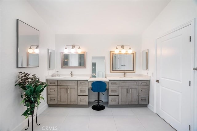 2741 Olympic View Dr, Chino Hills, CA 91709 - full bath with vanity and tile patterned floors