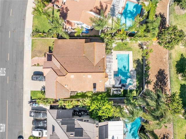 2741 Olympic View Dr, Chino Hills, CA 91709 - drone / aerial view of a pool