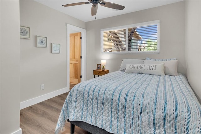 2583 Oak Shores Dr, Bradley, CA 93426 - bedroom featuring wood finished floors and ceiling fan