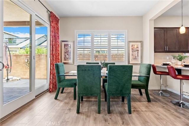 138 Listo St, Rancho Mission Viejo, CA 92694 - dining area featuring light wood-type flooring and baseboards