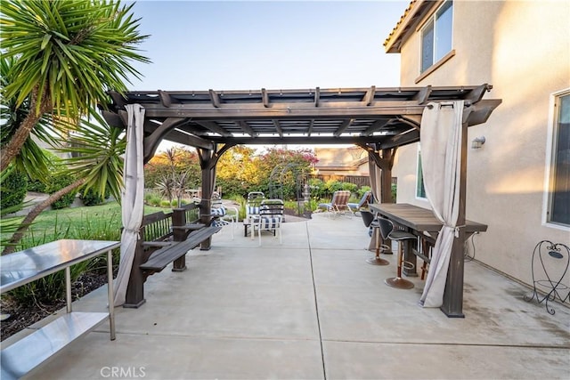 20642 Iris Canyon Rd, Riverside, CA 92508 - view of patio / terrace featuring outdoor dining area and a pergola