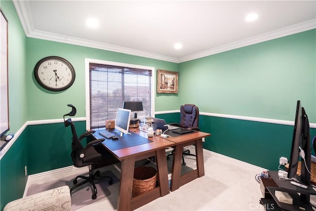 20642 Iris Canyon Rd, Riverside, CA 92508 - office space featuring crown molding and carpet flooring