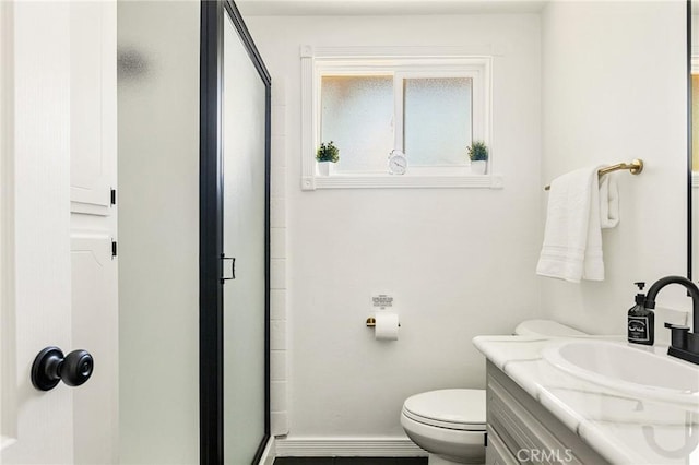 1296 Calgary Dr, Lake Arrowhead, CA 92352 - bathroom with a shower stall and vanity