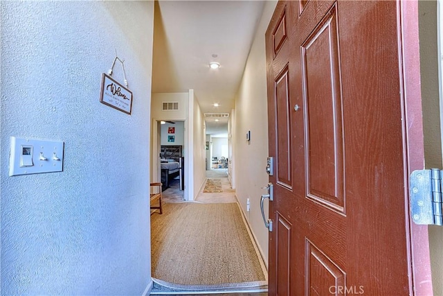 4262 Theresa Ln, Merced, CA 95348 - hall with a textured wall and light carpet