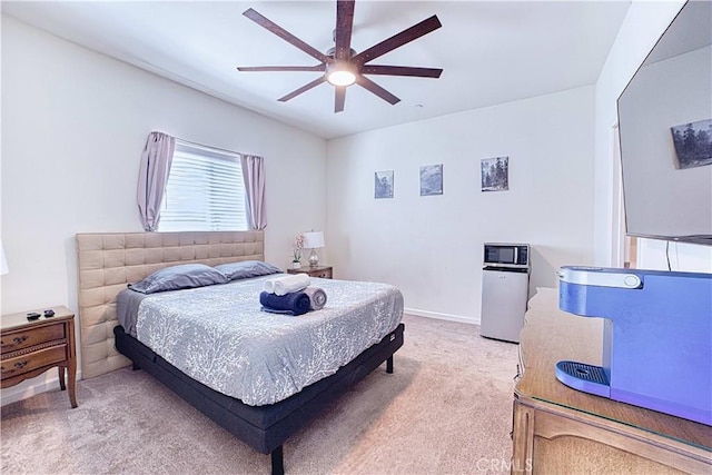 4262 Theresa Ln, Merced, CA 95348 - bedroom featuring light carpet and a ceiling fan