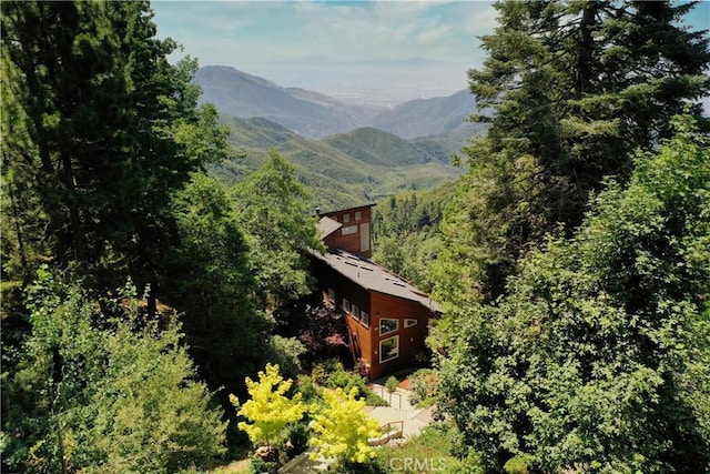 28527 Willow Rd, Lake Arrowhead, CA 92385 - view of mountain backdrop with a heavily wooded area