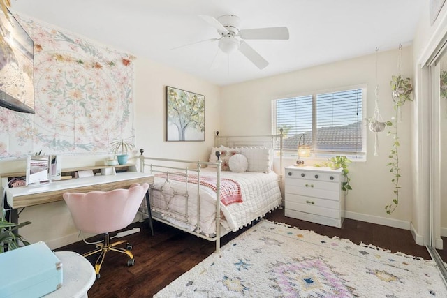 737 W Bel Esprit Cir, San Marcos, CA 92069 - bedroom with wood finished floors and a ceiling fan