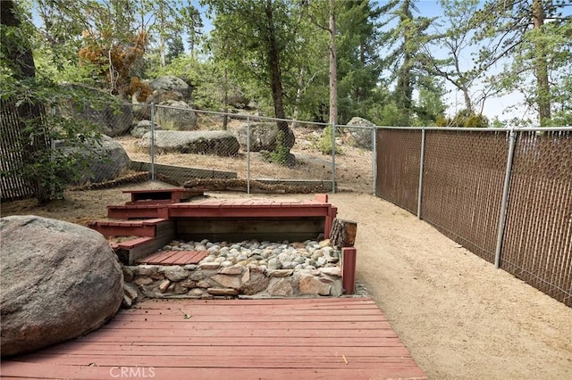 33159 Ridge Rd, Arrowbear, CA 92308 - deck with a fenced backyard