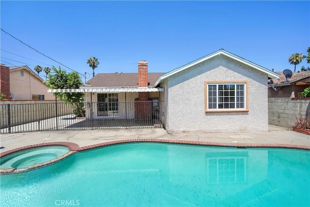10265 Lev Ave, Arleta, CA 91331 - view of swimming pool with a patio area and a pool with connected hot tub