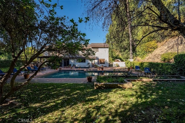 5250 Scott Robertson Rd, Hidden Hills, CA 91302 - outdoor pool with a yard and a patio area