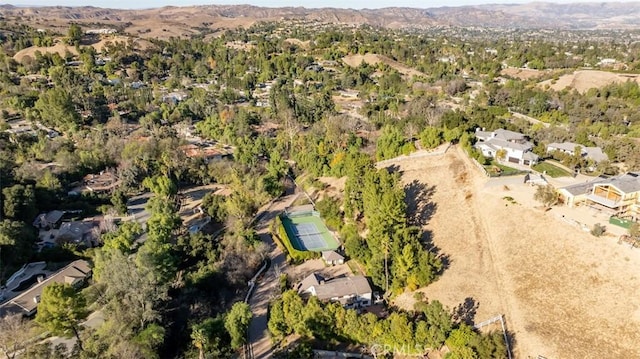 5250 Scott Robertson Rd, Hidden Hills, CA 91302 - aerial overview of property's location with a mountainous background
