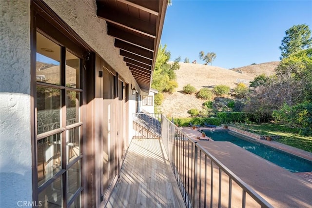 5250 Scott Robertson Rd, Hidden Hills, CA 91302 - deck featuring an outdoor pool