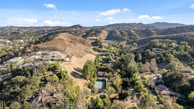 5250 Scott Robertson Rd, Hidden Hills, CA 91302 - aerial view of property and surrounding area with a mountainous background