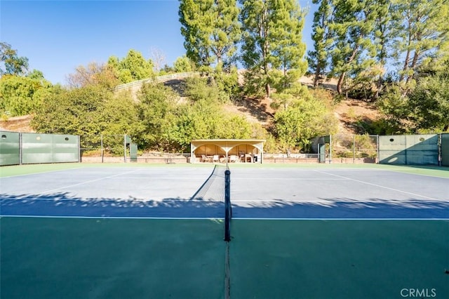 5250 Scott Robertson Rd, Hidden Hills, CA 91302 - view of tennis court with community basketball court