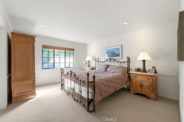 5250 Scott Robertson Rd, Hidden Hills, CA 91302 - bedroom with light carpet and recessed lighting