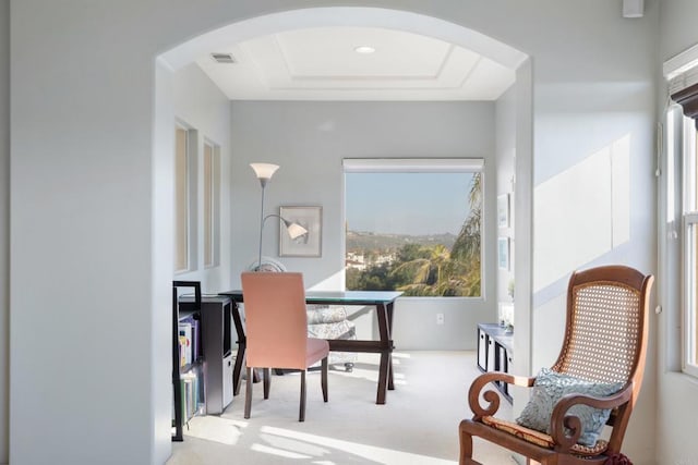7243 Surfbird Cir, Carlsbad, CA 92011 - office featuring arched walkways and carpet