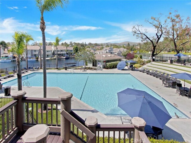 20472 Via Marwah, Yorba Linda, CA 92886 - community pool featuring a residential view and a water view