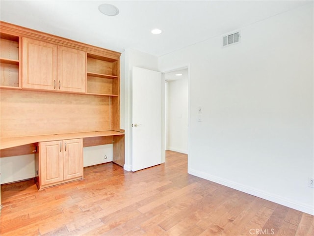 20472 Via Marwah, Yorba Linda, CA 92886 - unfurnished office featuring built in study area, light wood finished floors, and recessed lighting