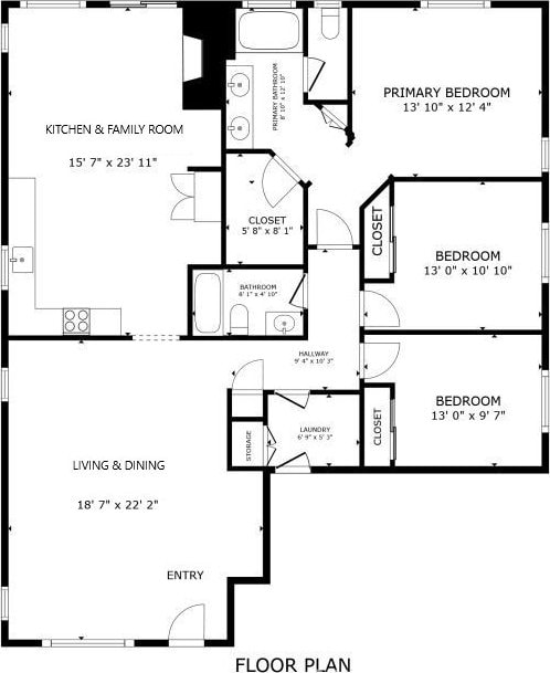 5185 Konic Ct, Riverside, CA 92509 - view of floor plan / room layout