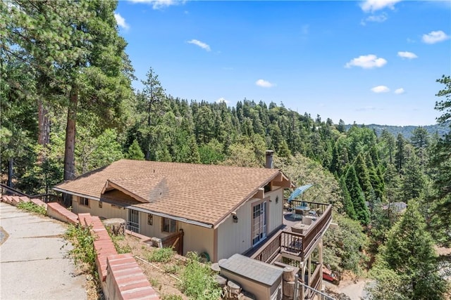 423 Thousand Pines Rd, Crestline, CA 92325 - view of subject property featuring a forest