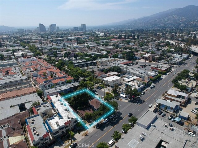 241 N Verdugo Rd, Glendale, CA 91206 - view of urban area featuring property boundaries highlighted and mountains