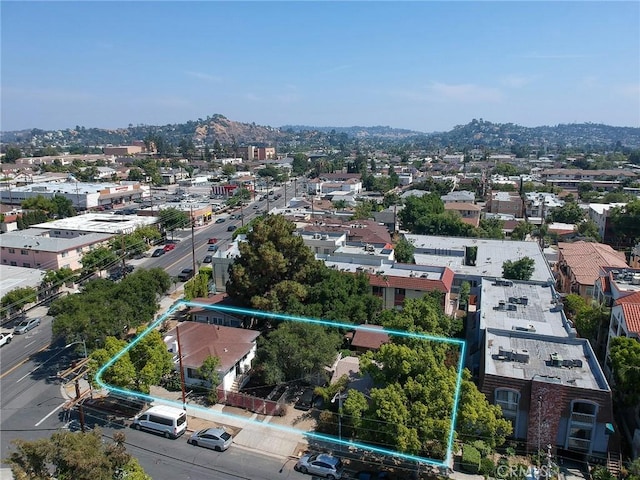 241 N Verdugo Rd, Glendale, CA 91206 - aerial view of property's location with property parcel outlined