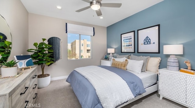 200 Lily Loop, Irvine, CA 92618 - bedroom with carpet flooring, recessed lighting, and ceiling fan