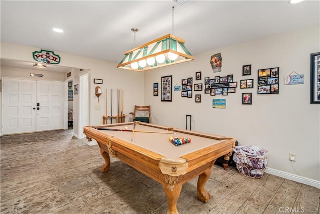2608 Nice Ct, Lancaster, CA 93536 - game room with recessed lighting, light wood-style floors, and billiards table