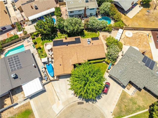 2608 Nice Ct, Lancaster, CA 93536 - aerial view of residential area with a pool area