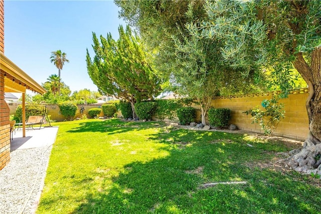 2608 Nice Ct, Lancaster, CA 93536 - fenced backyard featuring a patio area