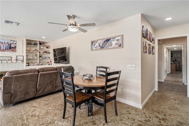 2608 Nice Ct, Lancaster, CA 93536 - dining room with ceiling fan and recessed lighting
