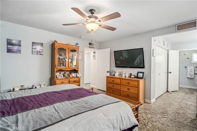 2608 Nice Ct, Lancaster, CA 93536 - bedroom featuring light carpet and ceiling fan