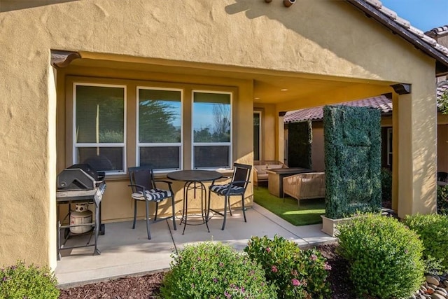 1170 Spring Azure Way Unit 45, Nipomo, CA 93444 - view of patio / terrace with area for grilling and outdoor lounge area