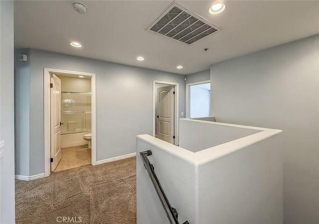 374 E Hilltop Way, Thousand Oaks, CA 91362 - hallway featuring carpet flooring and recessed lighting