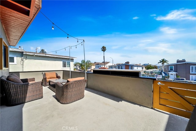 217 E Balboa Blvd, Newport Beach, CA 92661 - patio / terrace with an outdoor hangout area and a residential view