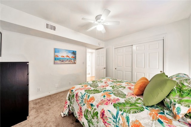 217 E Balboa Blvd, Newport Beach, CA 92661 - carpeted bedroom with a closet and ceiling fan