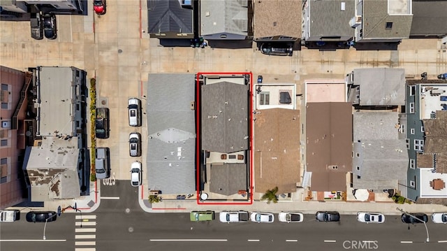 217 E Balboa Blvd, Newport Beach, CA 92661 - aerial view of property and surrounding area with property parcel outlined