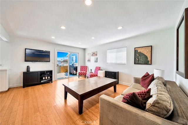 217 E Balboa Blvd, Newport Beach, CA 92661 - living room with light wood finished floors and recessed lighting