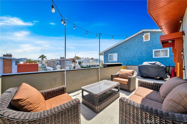 217 E Balboa Blvd, Newport Beach, CA 92661 - view of patio / terrace with area for grilling and outdoor lounge area
